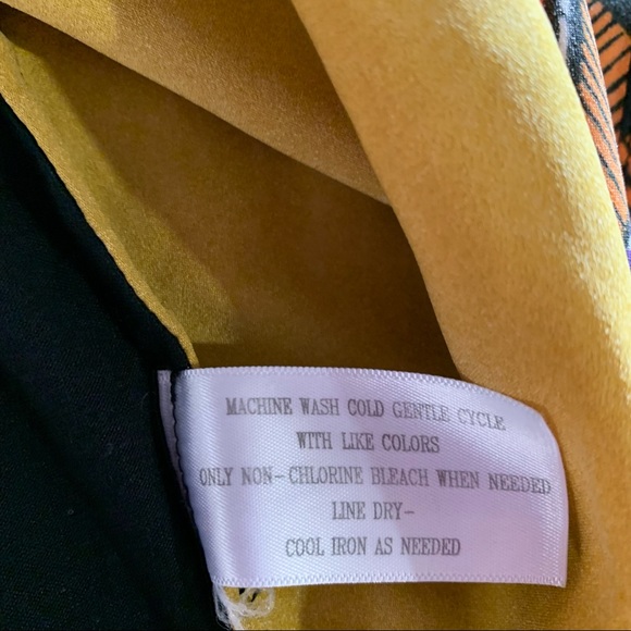 Gold & Black Pop Art Sleeveless Blouse * Med - Picture 8 of 12